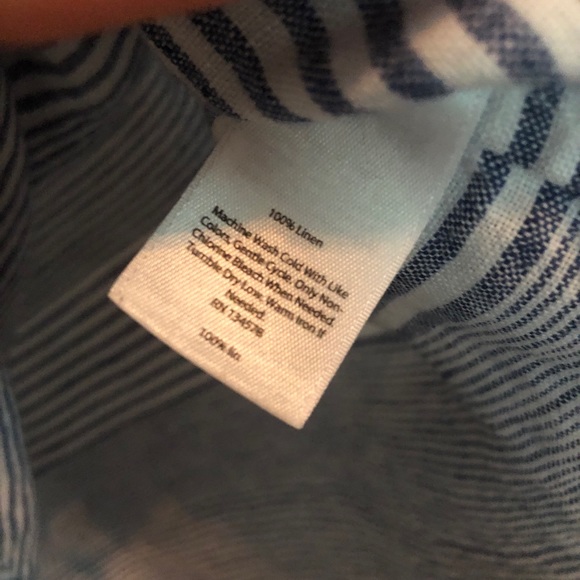 Vineyard Vines | Linen Stripe Sleeveless Popover - Picture 6 of 7